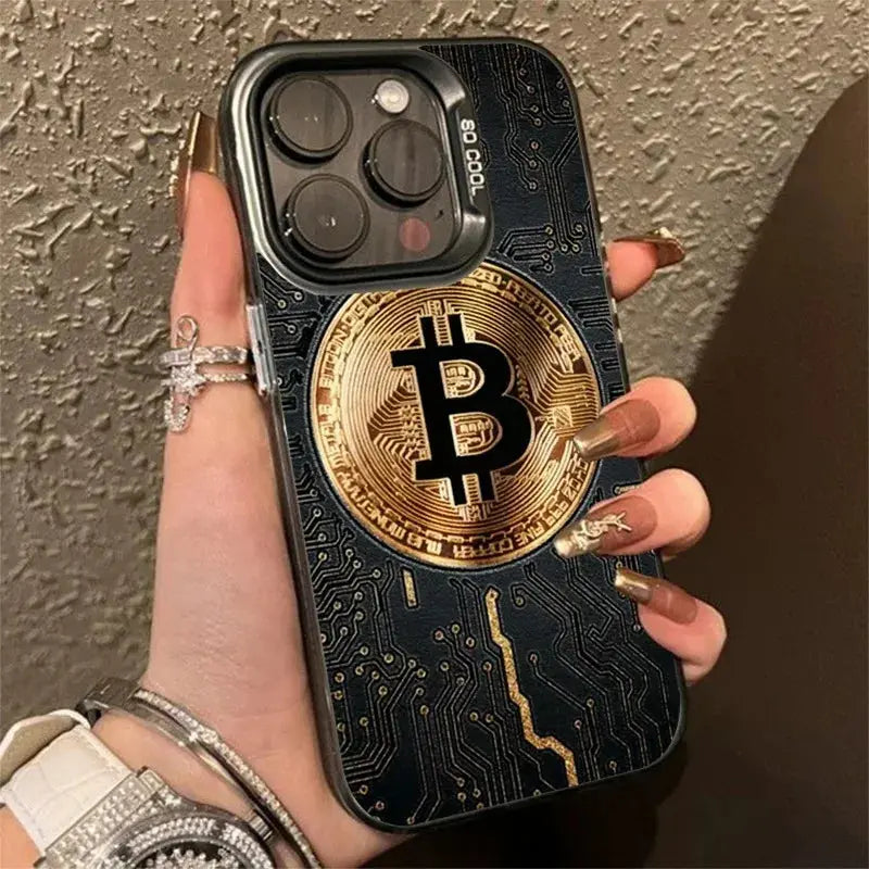 Luxury Bitcoin For iPhone Case - Shockproof Electroplate Design ryshop